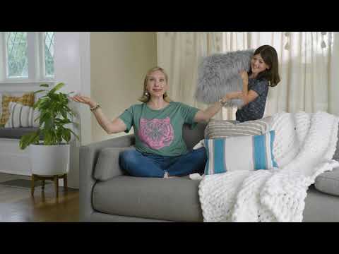 Bedding Bundle: Emily Boho Stripe Quilt Set + Waffle Cotton Knit Blanket
