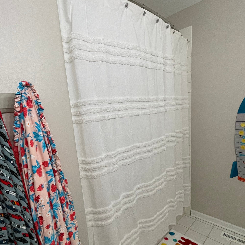 Don't Throw Away Your Old Shower Curtain Upcycle It Instead! LushDecor