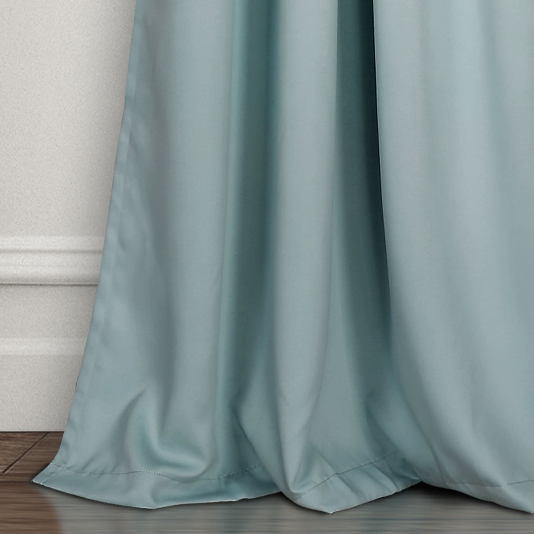 Insulated Grommet Blackout Window Curtain Panel Set