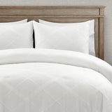 Bedding Bundle: Ava Diamond Quilt + Diamond Geo Jacquard Comforter + Hygge Kantha Quilt/Coverlet