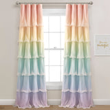 Rainbow Ombre Nerina Window Curtain Panel Set