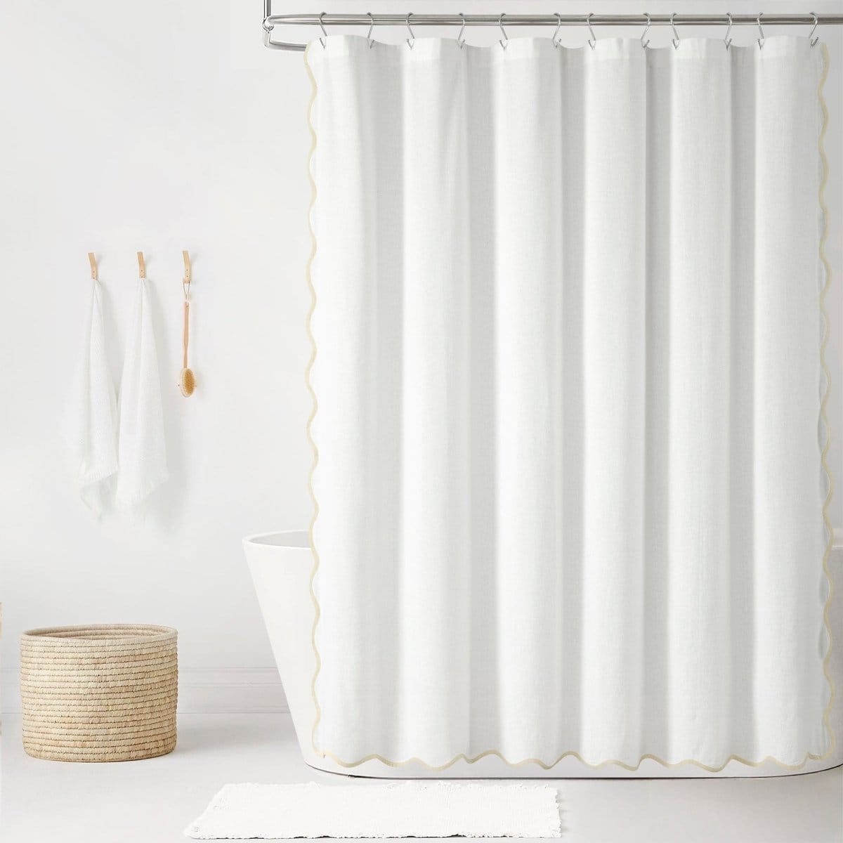 Lush Decor Scallop Edge Shower Curtain - Thumbnail 2