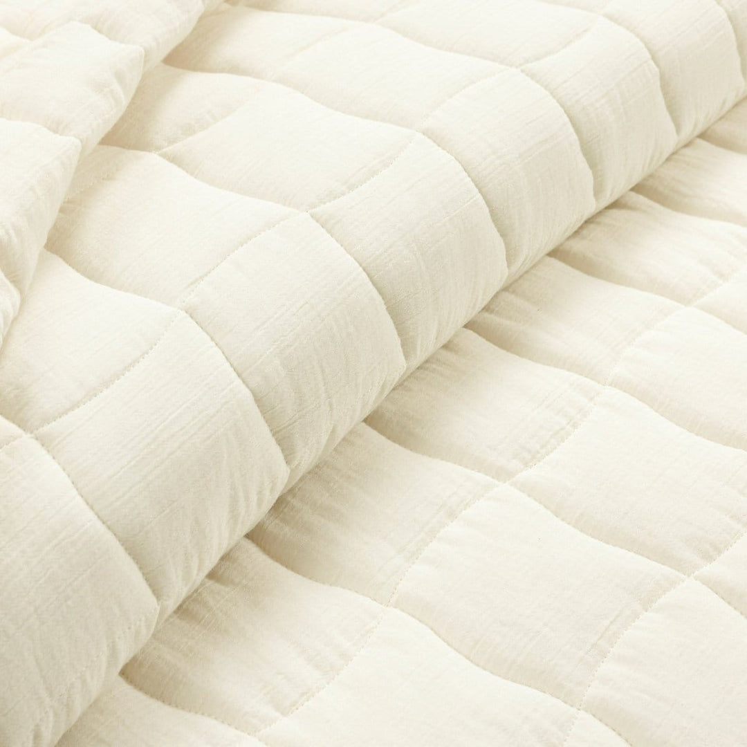 Levtex Cloud Waffle 3-Piece King Quilt Set in Undyed Cream Levtex Cloud Waffle 3-Piece King Quilt Set in Undyed Cream