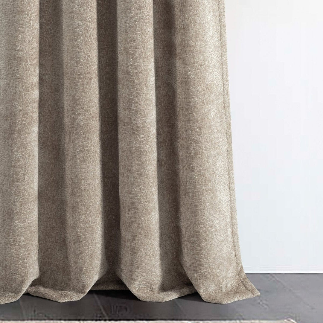Aspen Luxury Velvet Chenille Window Curtain Panel | Lush Decor | www ...