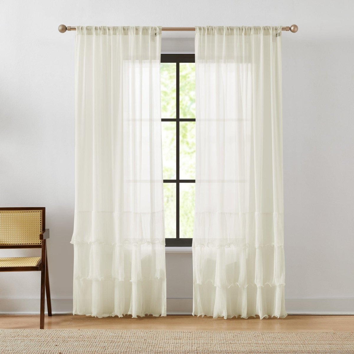 Georgette Sheer Window Curtain Panels | Lush Decor | www.lushdecor.com ...