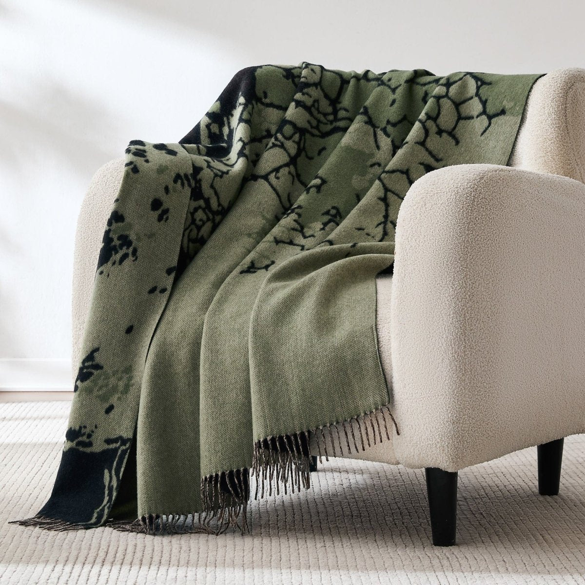 Root Throws Threaded Roots Wool Throw Blanket | Lush Decor | www.lushdecor.com ...