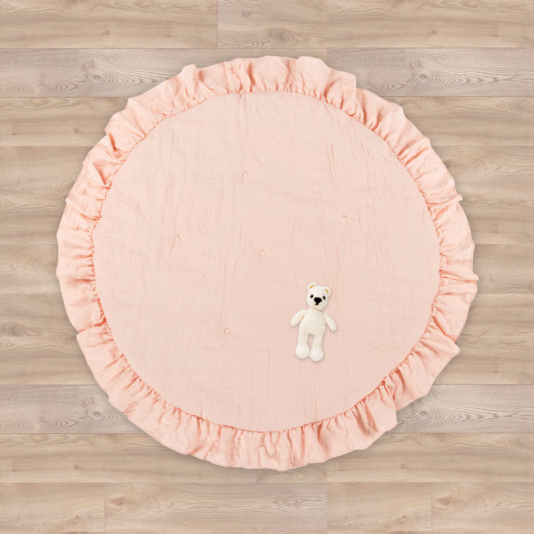 Baby Bundle: Serena Crib Bedding Set + Round Ruffle Play Mat