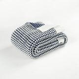 Santino's Bundle: Diamond Geo Jacquard Comforter + Chic and Soft Knitted Throw