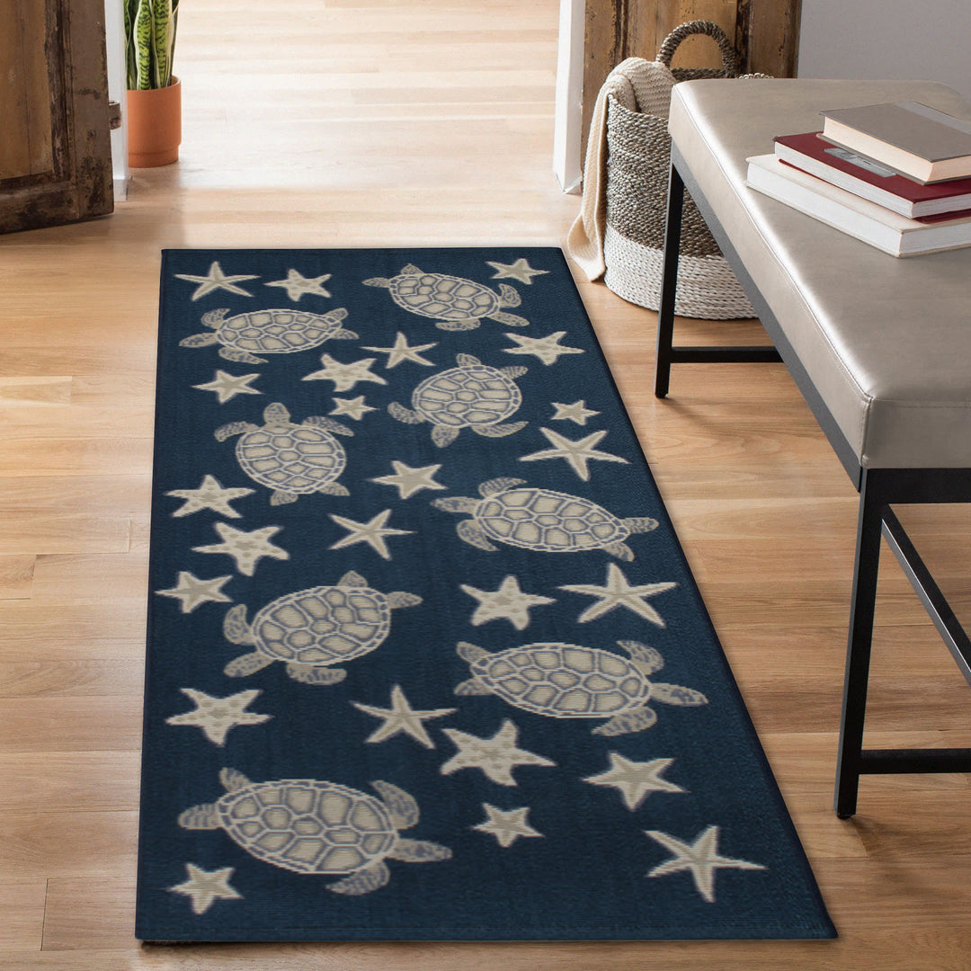 Navy | 1'11" x 4'11"