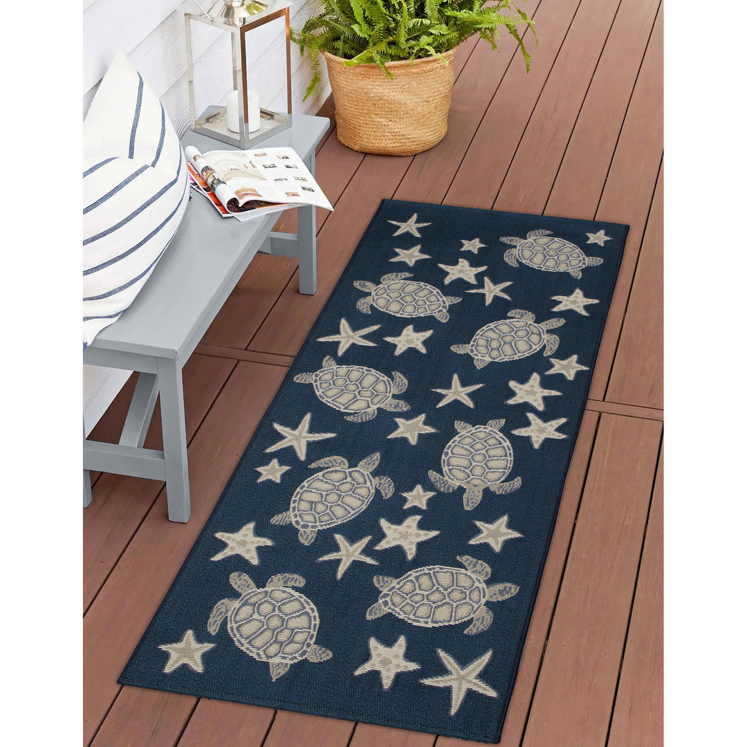 Navy | 1'11" x 4'11"
