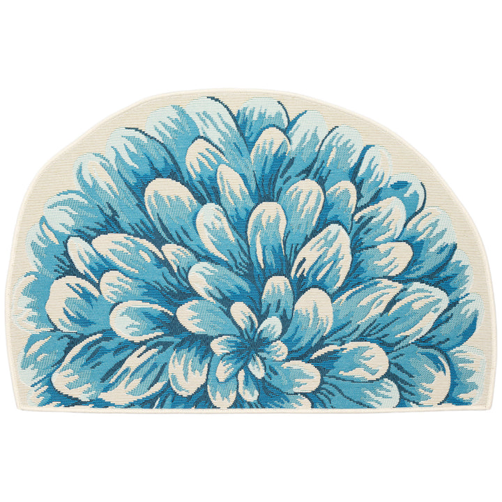 Blue | 3'3" x 2'1" 1/2 Round