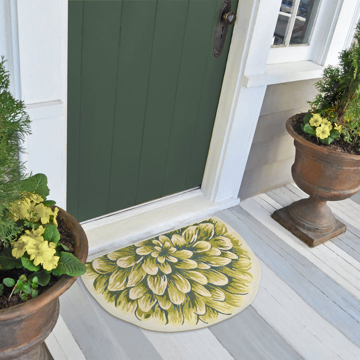 Green | 3'3" x 2'1" 1/2 Round