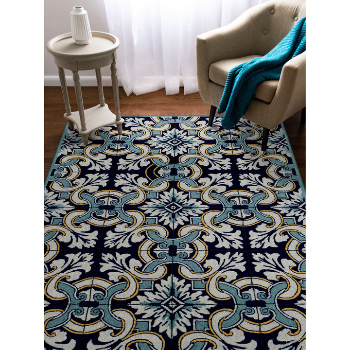 Navy | 5' x 7'6"