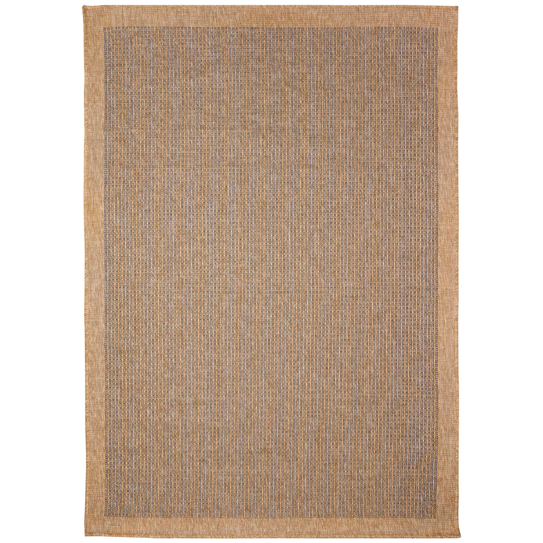 Sahara Texture Border Indoor Outdoor Area Rug