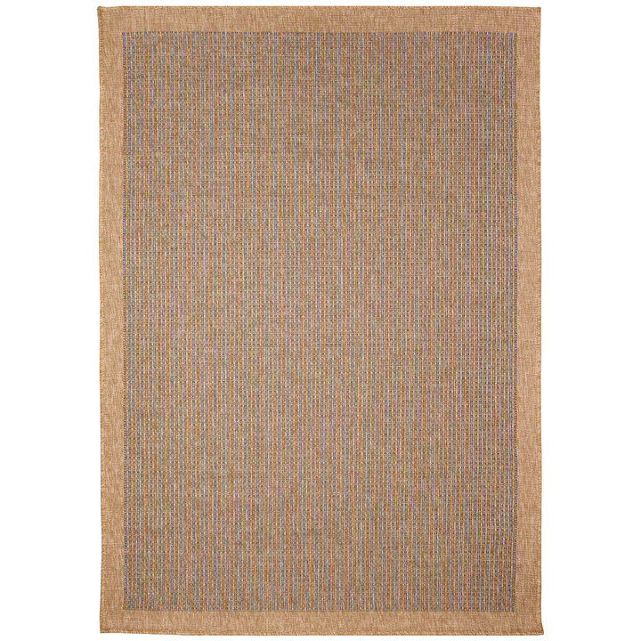 Sahara Texture Border Indoor Outdoor Area Rug