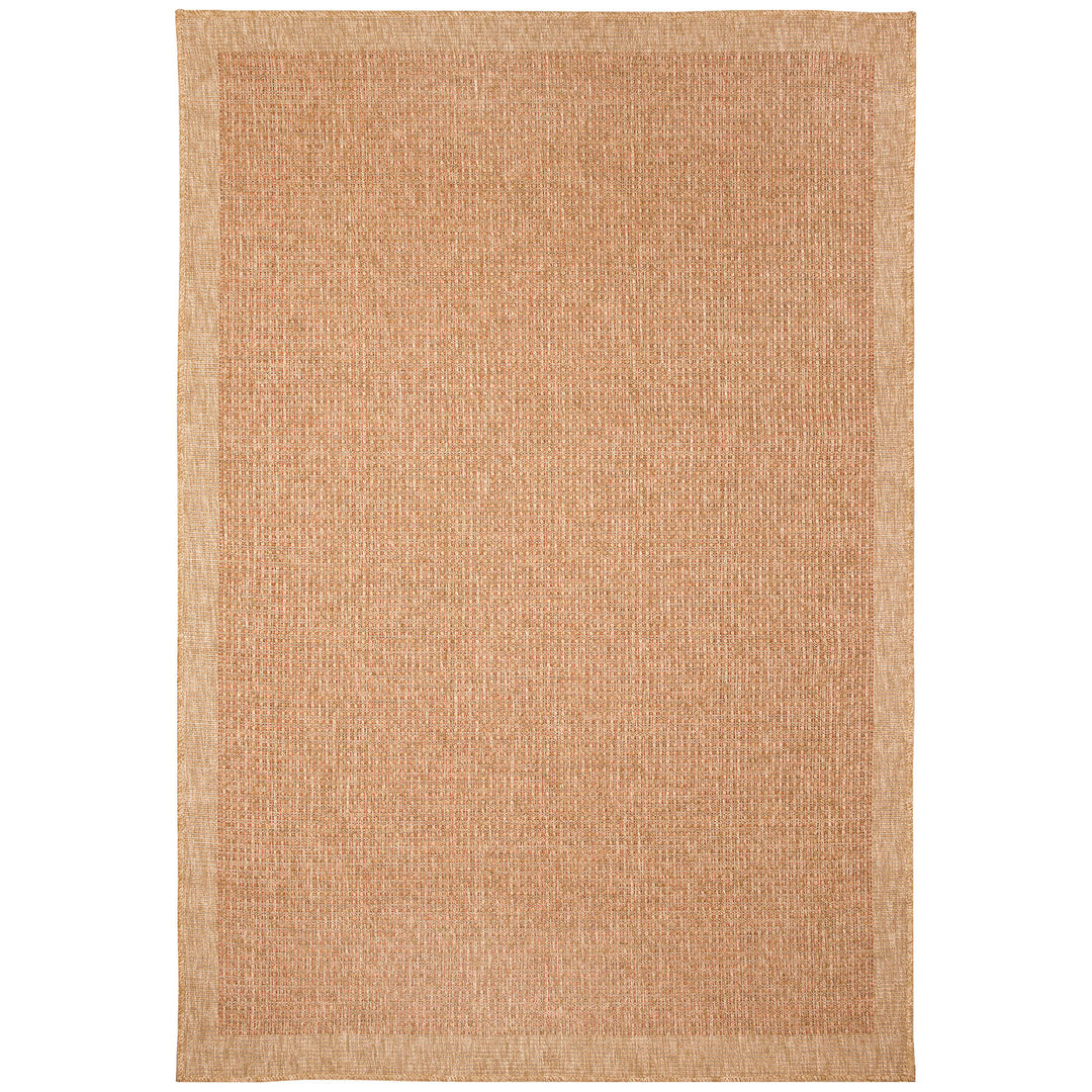 Sahara Texture Border Indoor Outdoor Area Rug
