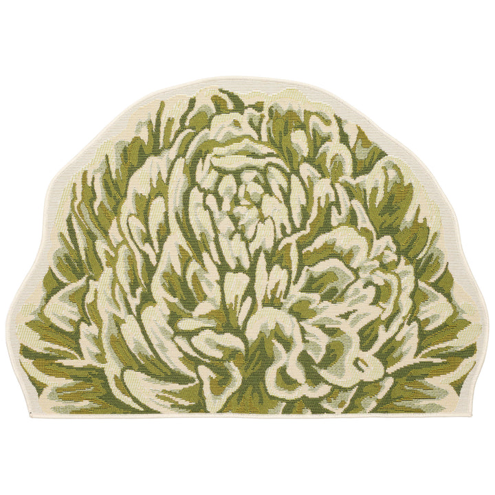 Green | 3'3" x 2'1" 1/2 Round