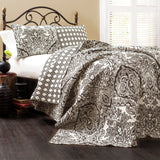 Bedding Bundle: Aubree Quilt + Diamond Clip Jacquard Duvet + Belgian Flax Linen Quilt