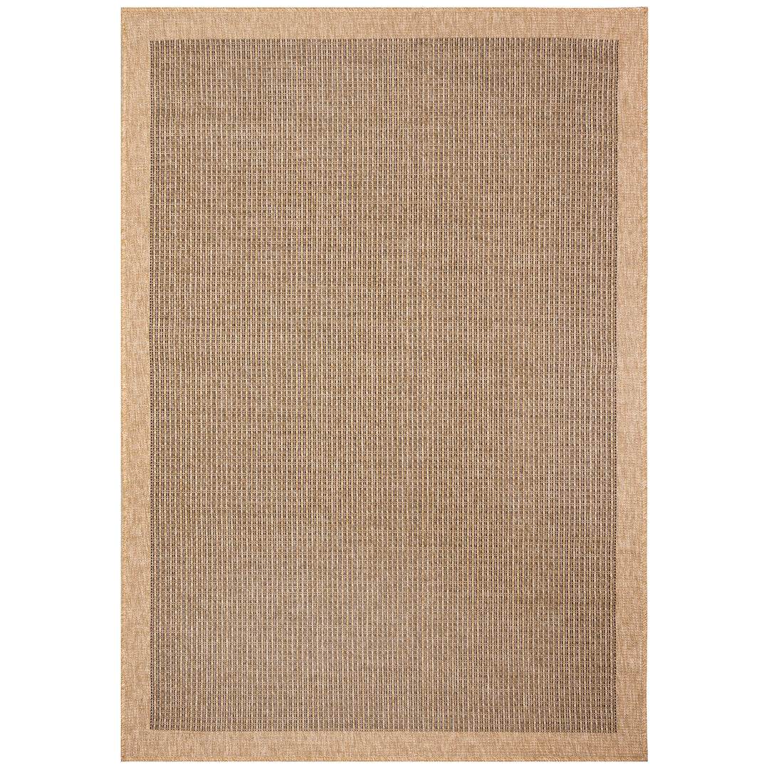 Sahara Texture Border Indoor Outdoor Area Rug
