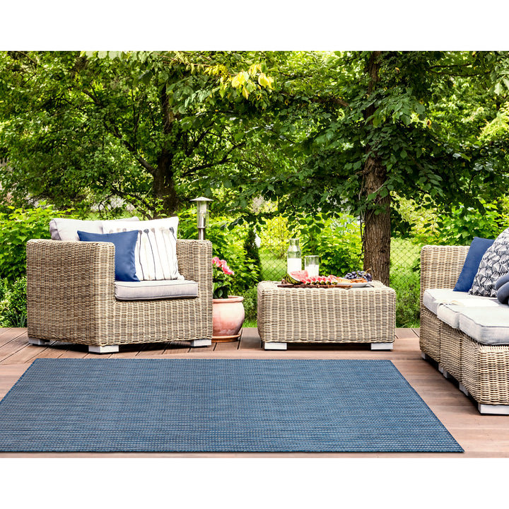 Carmel Texture Stripe Indoor/Outdoor Area Rug