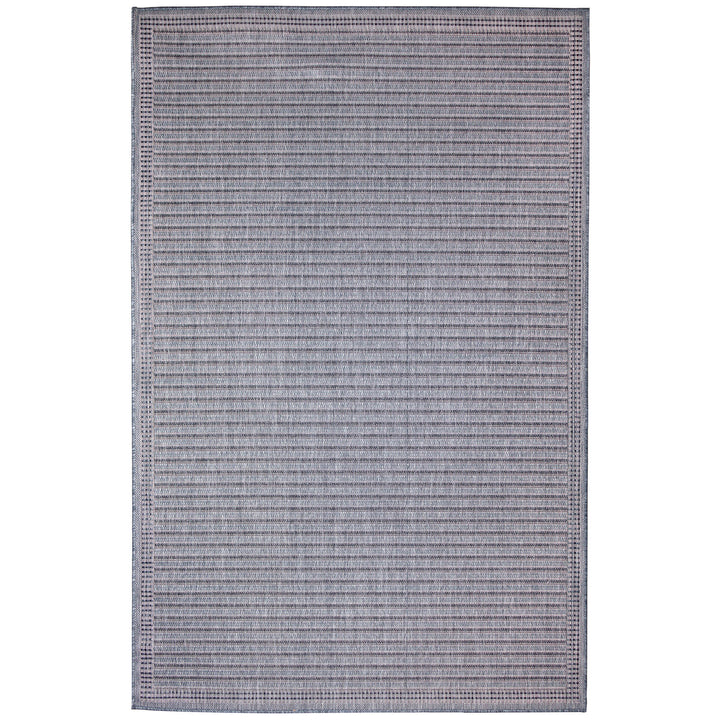 Malibu Simple Border Indoor Outdoor Area Rug
