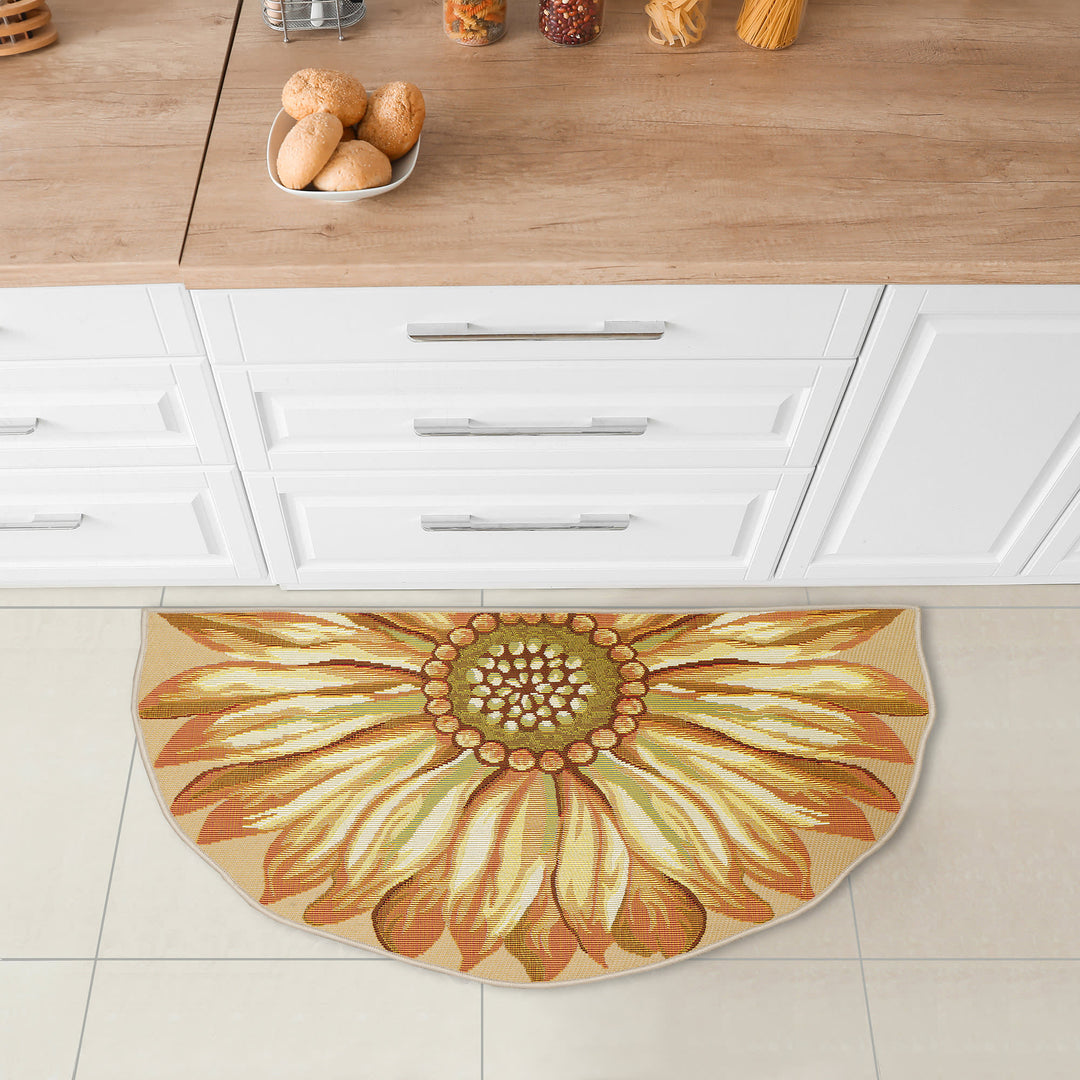Yellow | 3'3" x 2'1" 1/2 Round