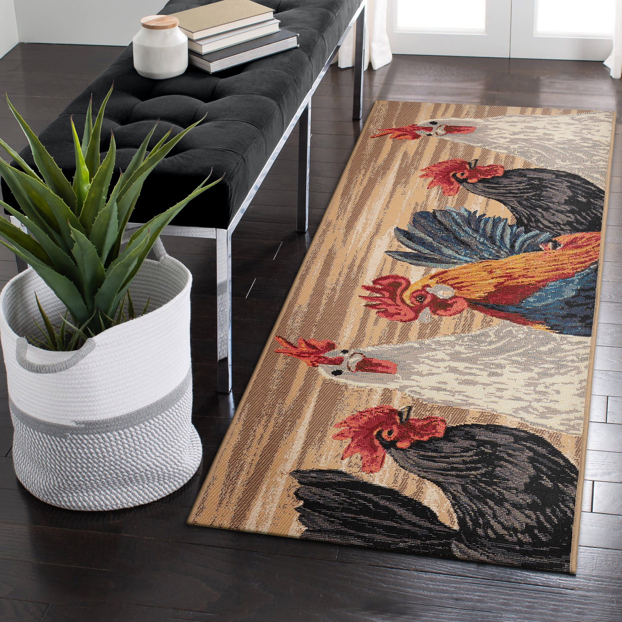Esencia Three Roosters Indoor Outdoor Mat – LushDecor