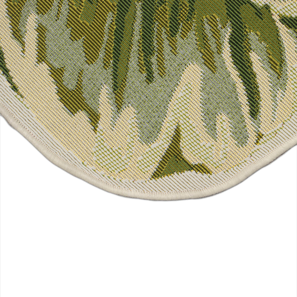 Green | 3'3" x 2'1" 1/2 Round