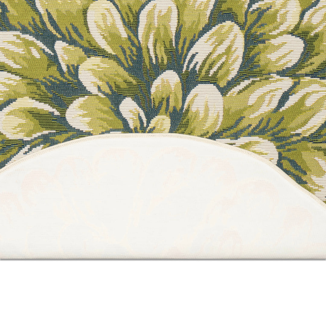 Green | 3'3" x 2'1" 1/2 Round