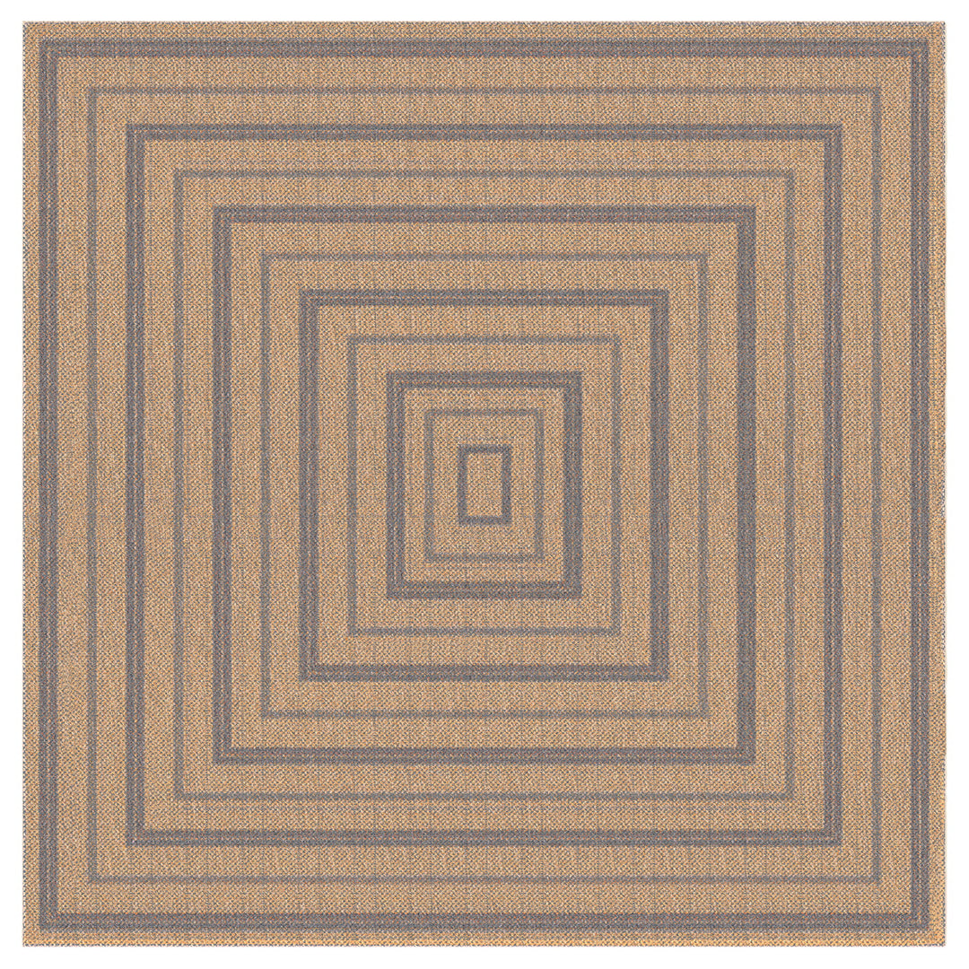 Sahara Multi Border Indoor Outdoor Area Rug