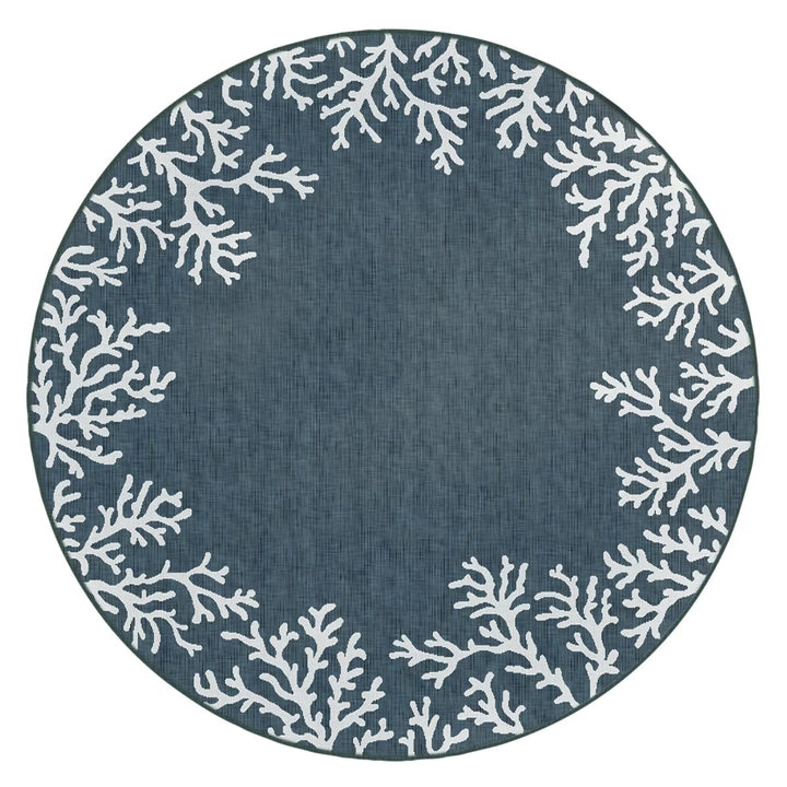 Carmel Coral Border Indoor Outdoor Area Rug