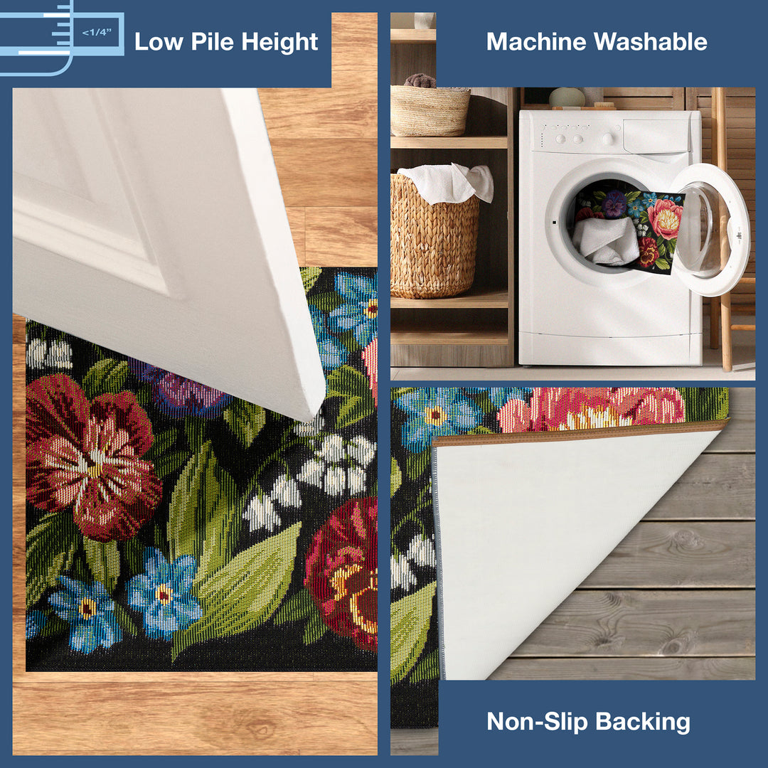 Black | 1'11" x 4'11"