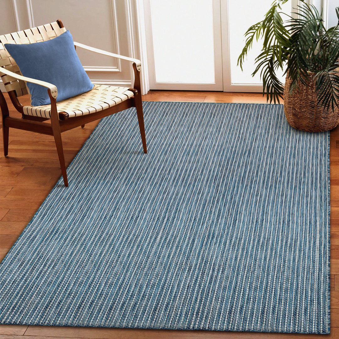 Carmel Texture Stripe Indoor/Outdoor Area Rug