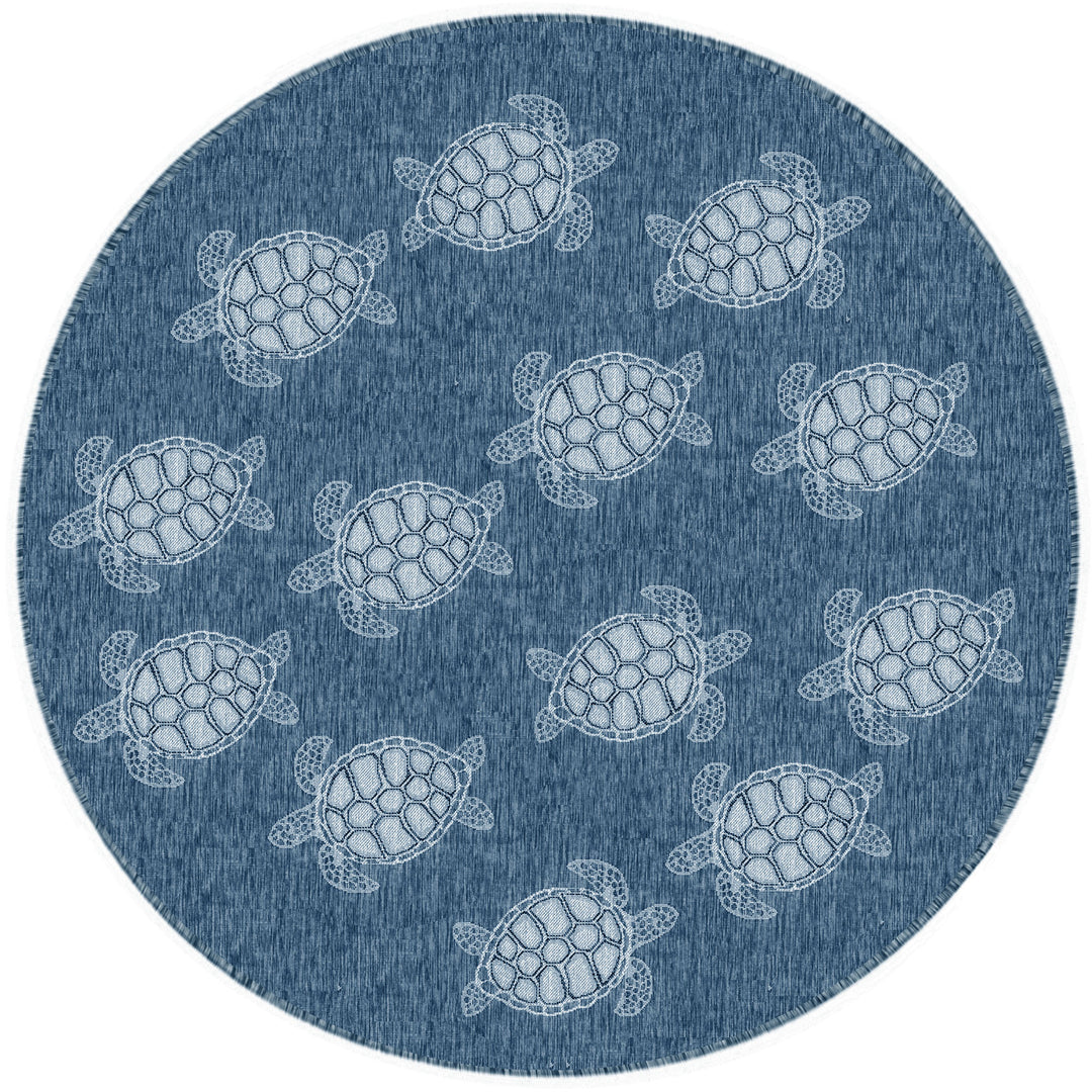 Carmel Seaturtles Indoor Outdoor Area Rug