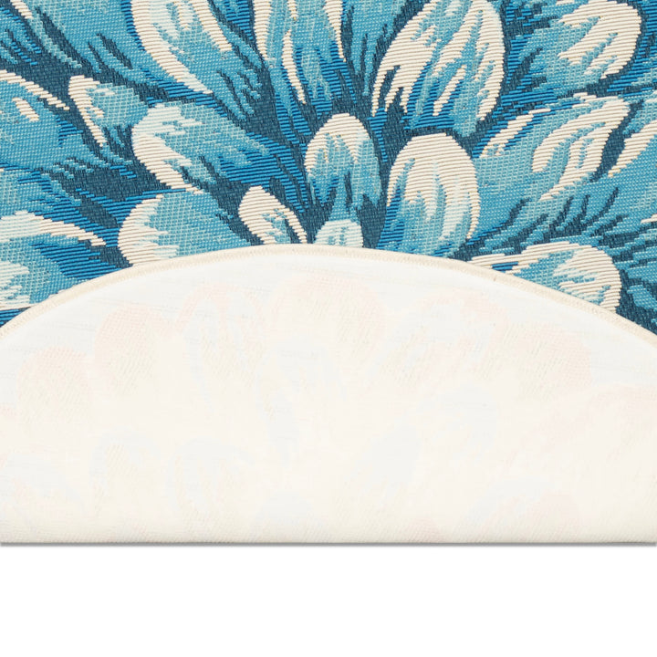 Blue | 3'3" x 2'1" 1/2 Round