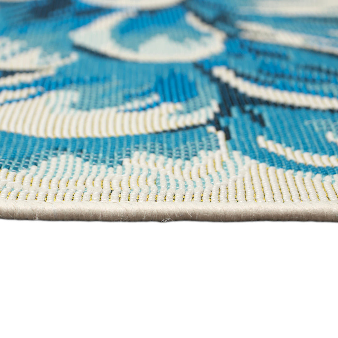 Blue | 3'3" x 2'1" 1/2 Round