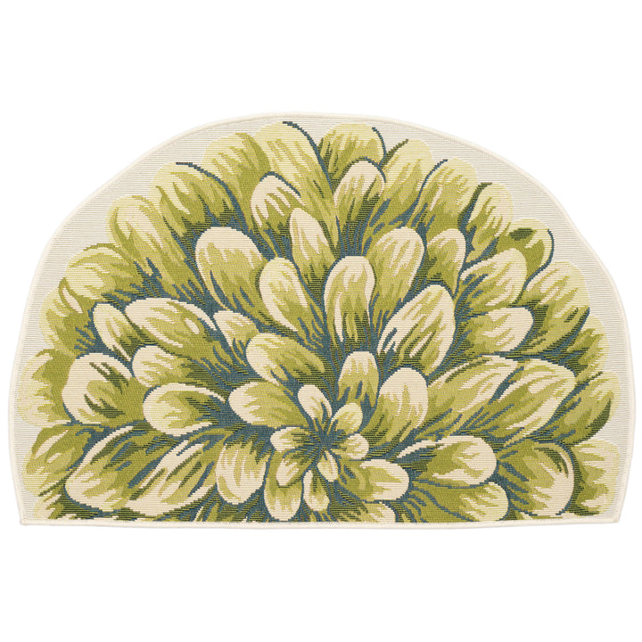 Green | 3'3" x 2'1" 1/2 Round