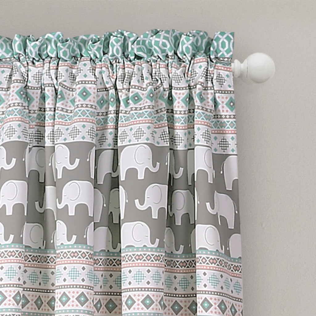 Elephant Stripe Window Curtain Panel Set | Lush Decor | www.LushDecor.com