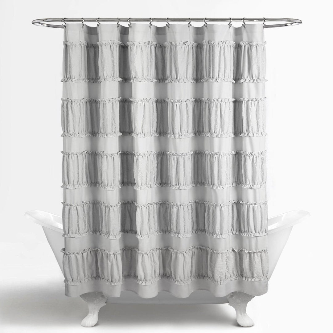 Nova Ruffle Shower Curtain | Lush Decor | www.lushdecor.com – LushDecor