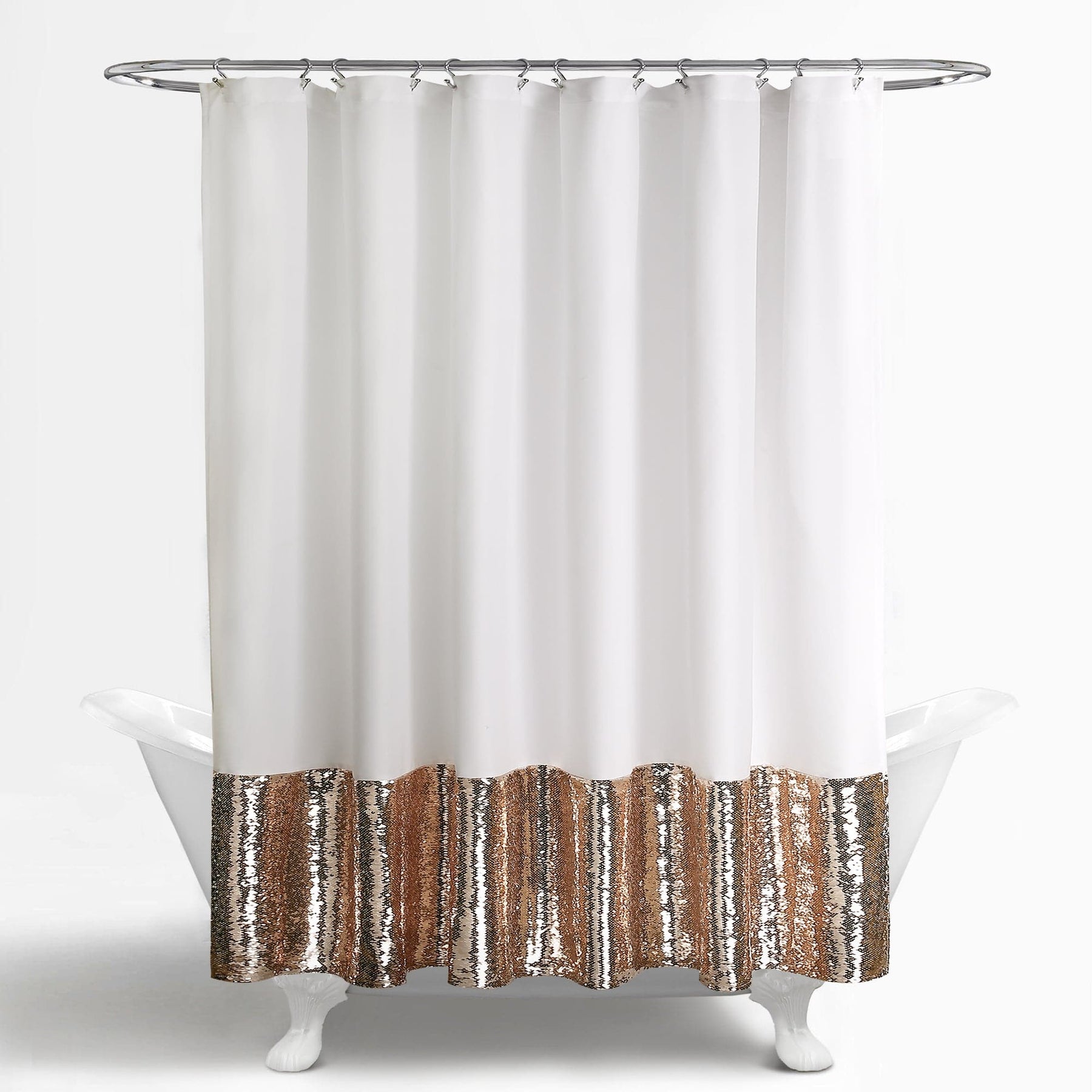 Mermaid Sequins Shower Curtain Lush Decor LushDecor