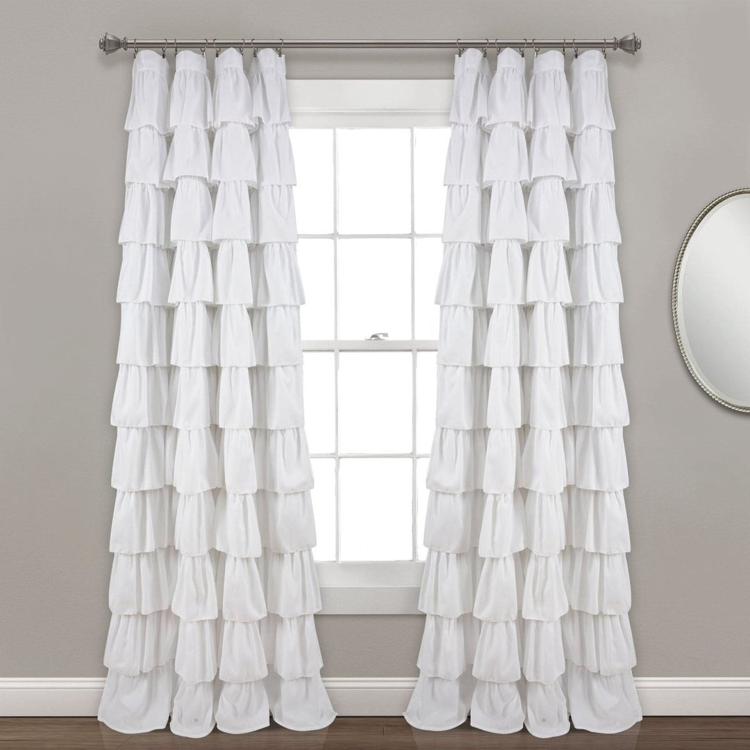 Small Ruffle Curtain Ruffle Window Curtain Panel | Lush Decor | www.lushdecor.com – LushDecor