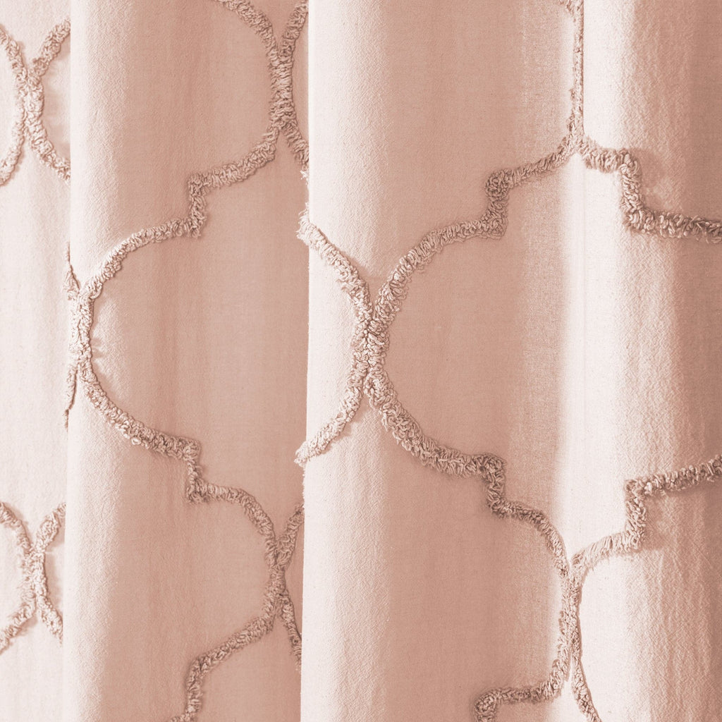 Avon Chenille Trellis Window Curtain Panel Set Lush Decor LushDecor