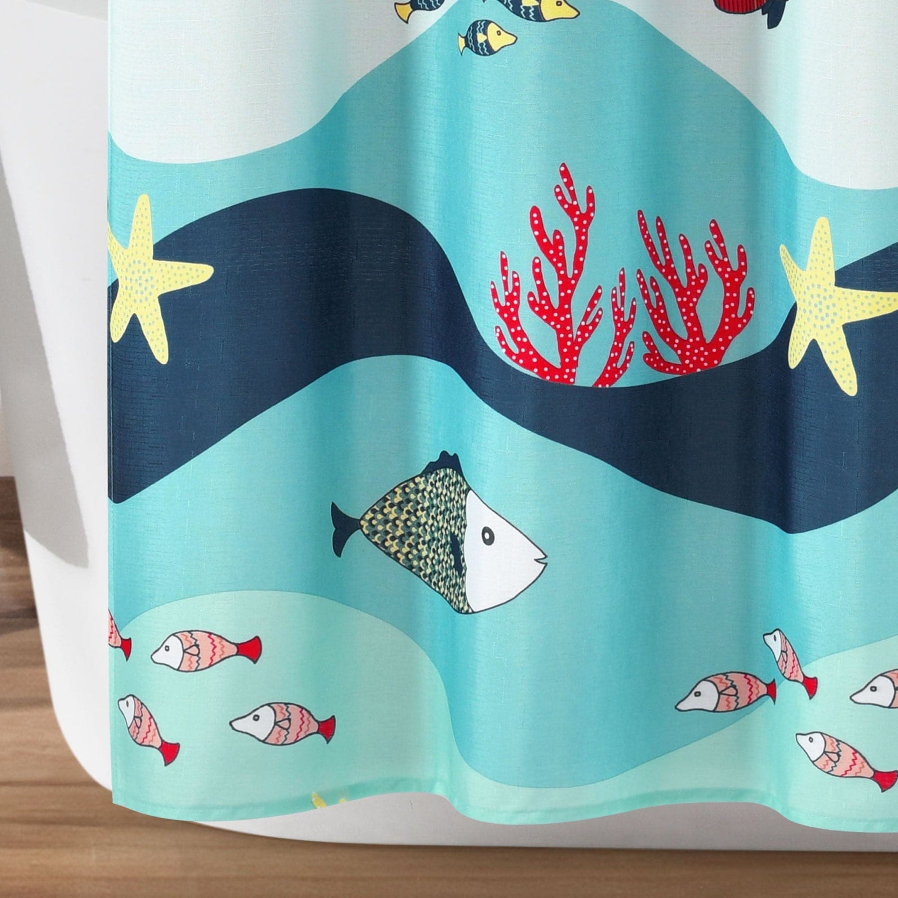 Sea Life Shower Curtain Lush Decor LushDecor