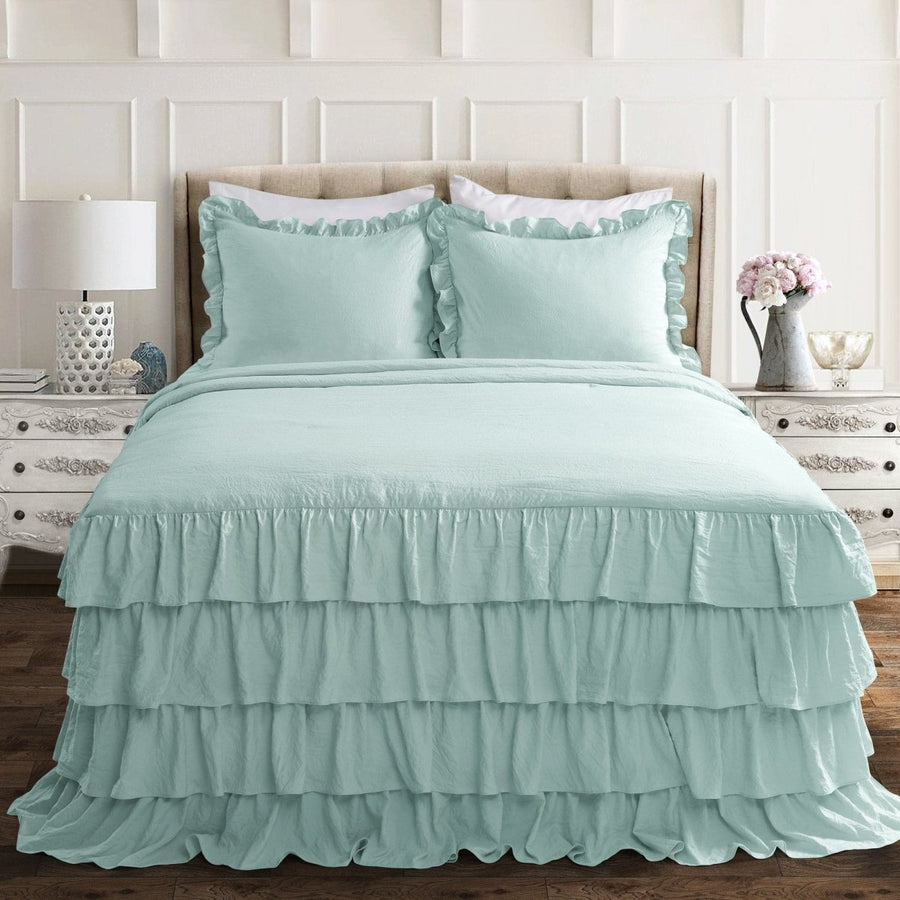 Allison Ruffle Skirt Bedspread Set | Lush Decor | www.lushdecor.com ...