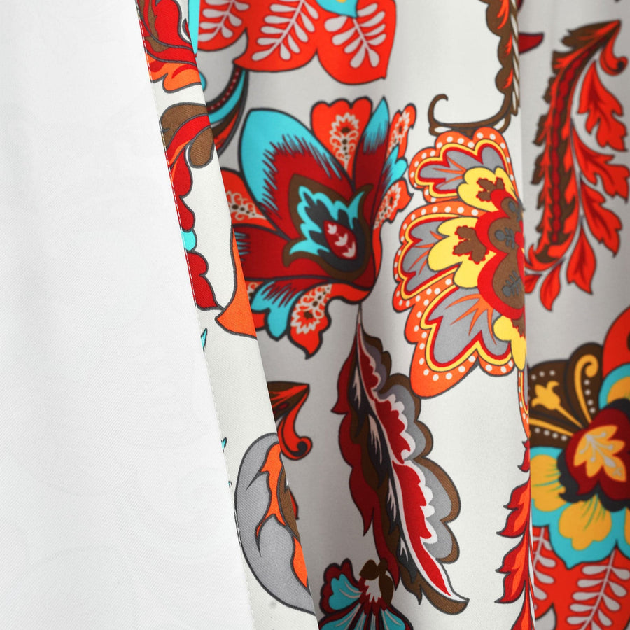 Zara Jacobean Light Filtering/Room Darkening Window Curtain Panel Set