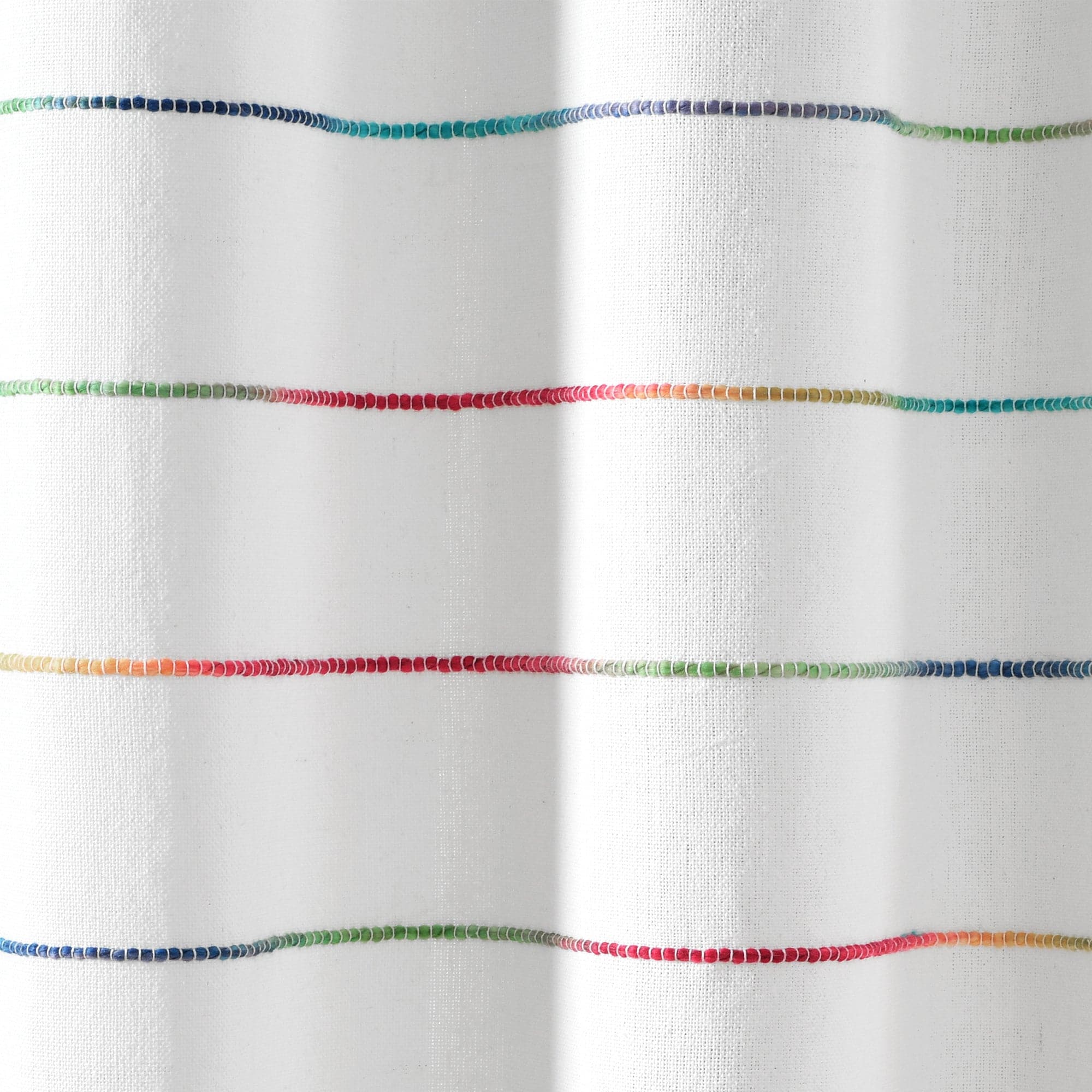 Ombre Stripe Yarn Dyed Cotton Shower Curtain | Lush Decor | www ...