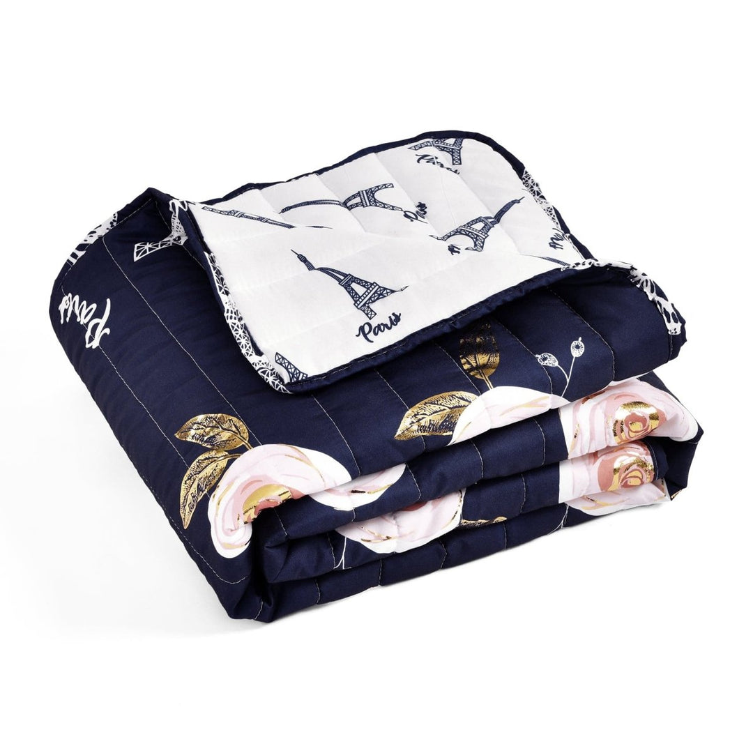 French Script Throws Vintage Paris Rose Butterfly Script Throw | Lush Decor | www.lushdecor ...