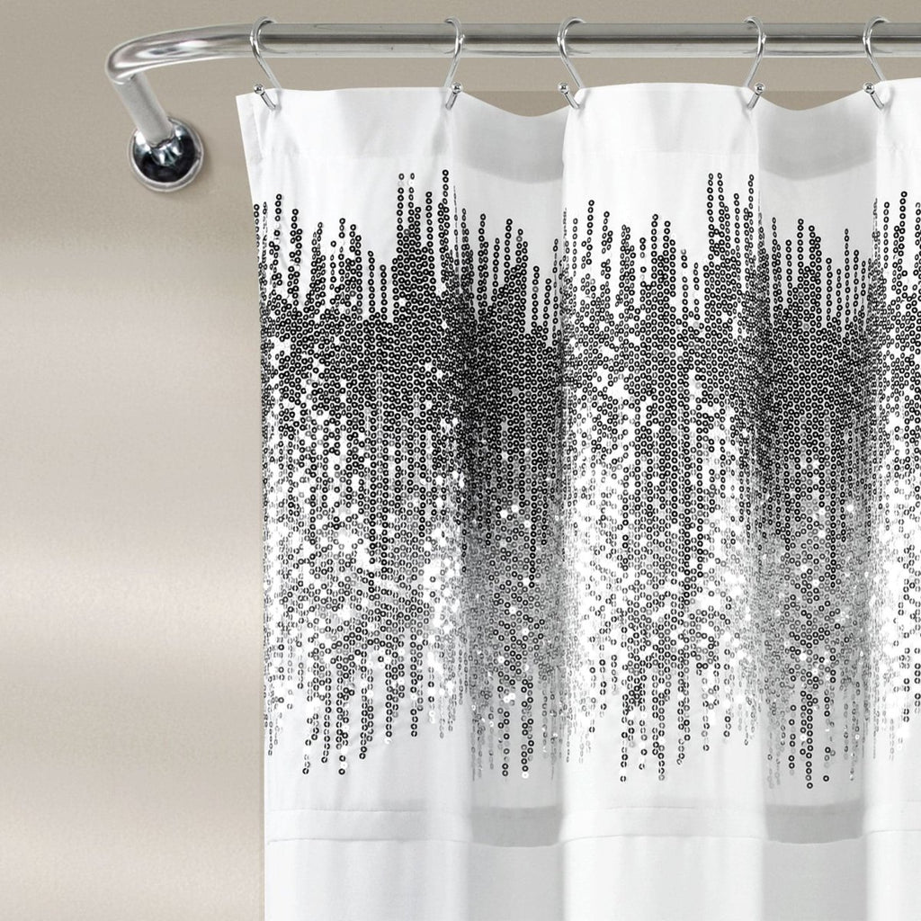 Shimmer Sequins Shower Curtain Lush Decor LushDecor