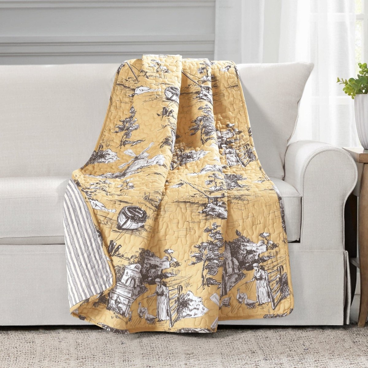 French Country Toile Throw | Lush Decor | www.lushdecor.com – LushDecor