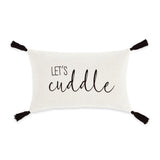 Let's Cuddle Script Decorative Pillow Cover